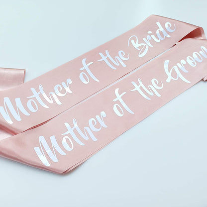 Mother of the Bride Sash, Bachelorette Party Sashes, Bridal Shower Supplies, Wedding Accessories for Bride to Be'S Mother Apparel & Accessories > Clothing Accessories > Sashes Magnusson's Garden   