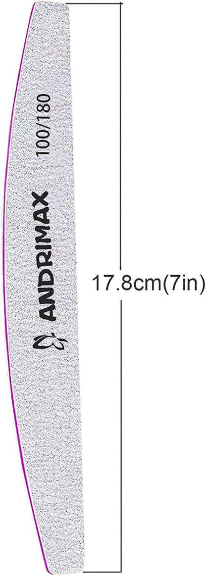Nail File 100 180 Grits Nail Files for Acrylic Nails, 10 PCS Reusable Double Sided Emery Board Manicure Tools for Poly Nail Extension Gel and Nail Styling Tools for Home and Salon Health & Beauty > Personal Care > Cosmetics > Cosmetic Tools > Nail Tools SUTYPRIS   