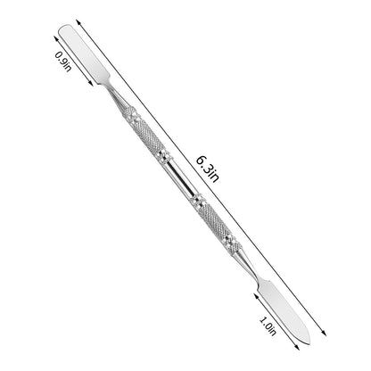 Wismee 5Pcs Makeup Spatula Tool Metal Set Professional Beauty Stainless Steel Cosmetics Mixer Long Metal Spatula Depotting Mixing Tool (#1+#2) Health & Beauty > Personal Care > Cosmetics > Cosmetic Tools > Makeup Tools Wismee   