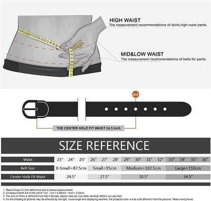Tanpie Womens Leather Waist Belts for Jeans Pants with Gold Buckle Apparel & Accessories > Clothing Accessories > Belts Tanpie   
