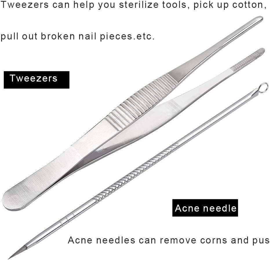 Bcabo Upgraded 8Pcs/Set Ingrown Toenail Tools Kit, Premium Nail Treatment Foot Tool, Ingrown Toenail Removal Correction Clippers, Surgery Grade Ingrown Toe Nail File Lifter, Professional Pedicure Tool Health & Beauty > Personal Care > Cosmetics > Cosmetic Tools > Nail Tools Bcabo   