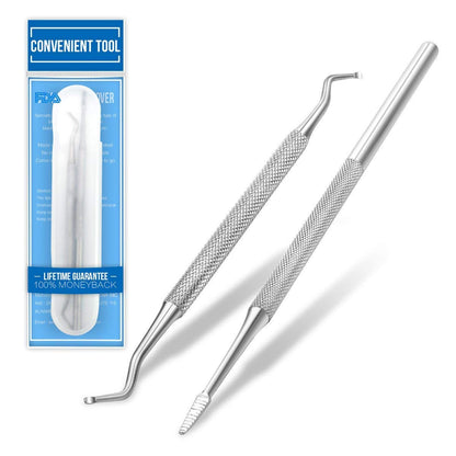 Ingrown Toenail File and Spoon Nail Cleaner Set Stainless Steel Toe Cleaner Tool for Home Use Nail Lifter Double Side Manicure Nail File Kit Foot Care Health & Beauty > Personal Care > Cosmetics > Cosmetic Tools > Nail Tools IBEET   