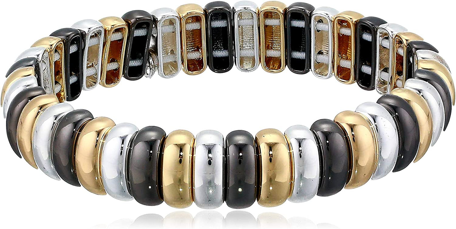 NINE WEST "Nw Boxed Gifting 2 Piece Bangle Bracelet Apparel & Accessories > Jewelry > Bracelets NINE WEST Tritone  