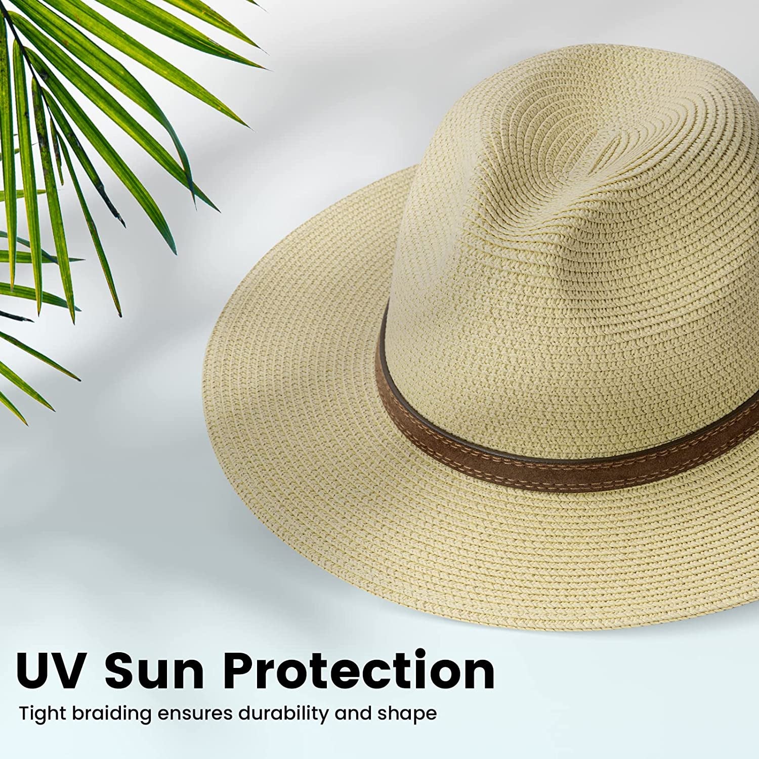 Simplicity Mens Women'S Wide Brim Straw Panama Sun Hat Apparel & Accessories > Clothing Accessories > Hats Simplicity   