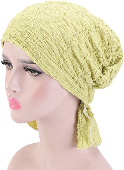 Ever Fairy 3 Colors Chemo Cancer Head Scarf Hat Cap Ethnic Cloth Print Turban Headwear Women Stretch Flower Muslim Headscarf (3 Pack-C) Apparel & Accessories > Clothing Accessories > Headwear Ever Fairy   