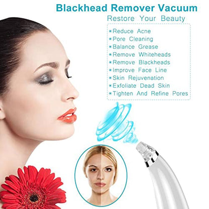 Handsomeface Blackhead Remover, Remover Vacuum Pore Cleaner Electric Suction, Facial Device Acne Comedone Extractor Tool USB with Hot Compress 5 Probes for Nose Face Women Health & Beauty > Personal Care > Cosmetics > Cosmetic Tools > Skin Care Tools Handsomeface   