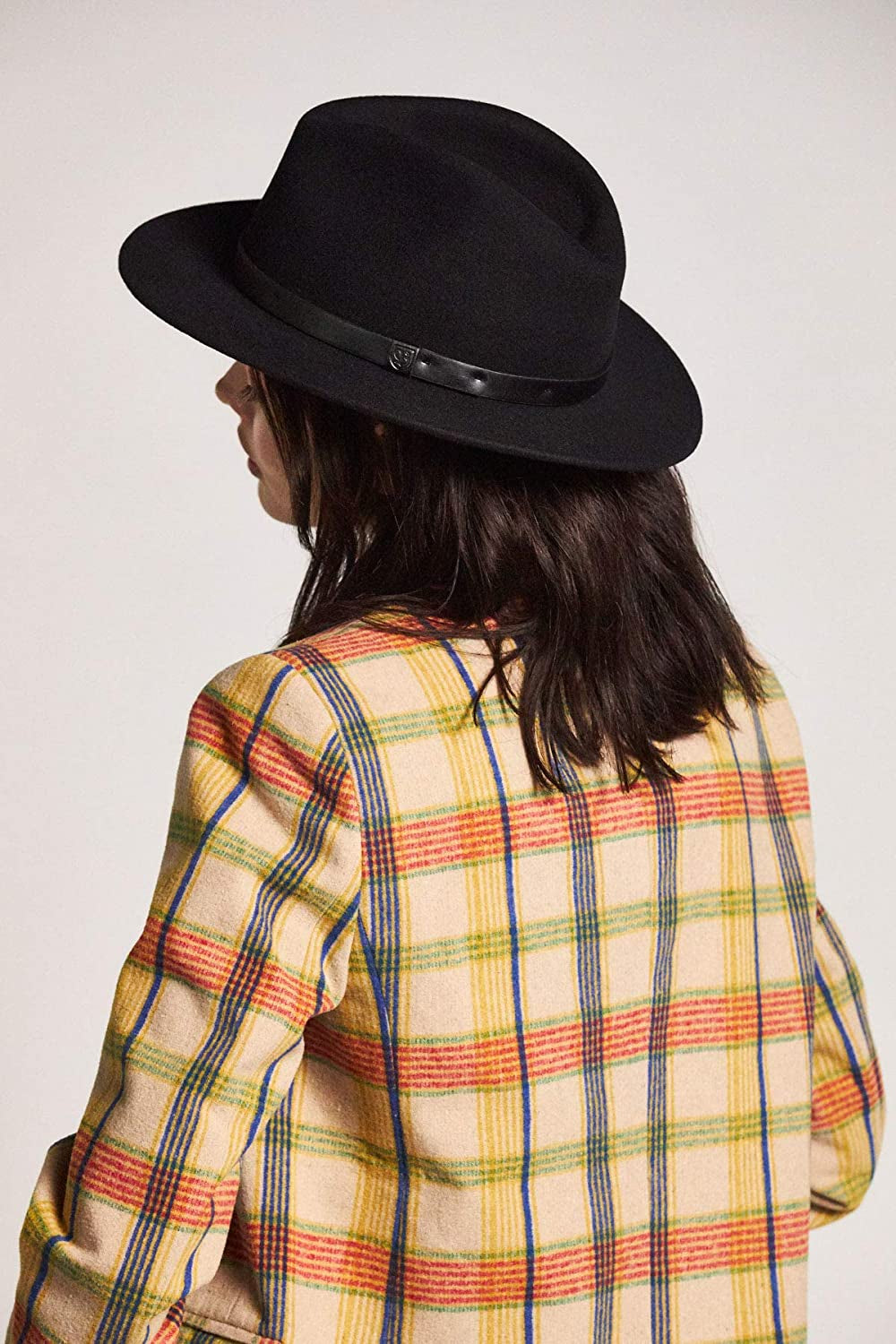 Brixton Messer Medium Brim Felt Fedora Hat Apparel & Accessories > Clothing Accessories > Hats Brixton   