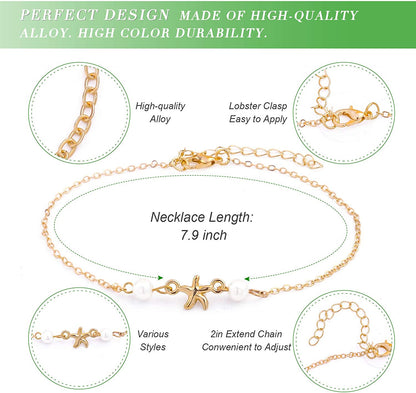ESRICH 30/40PCS Ankle Bracelets for Women Girls Set, Gold Silver Rose Gold Three Style Jewelry Anklets for Women Beach Jewelry Gifts Adjustable Size Beach Anklet Set Apparel & Accessories > Jewelry > Anklets ESRICH   