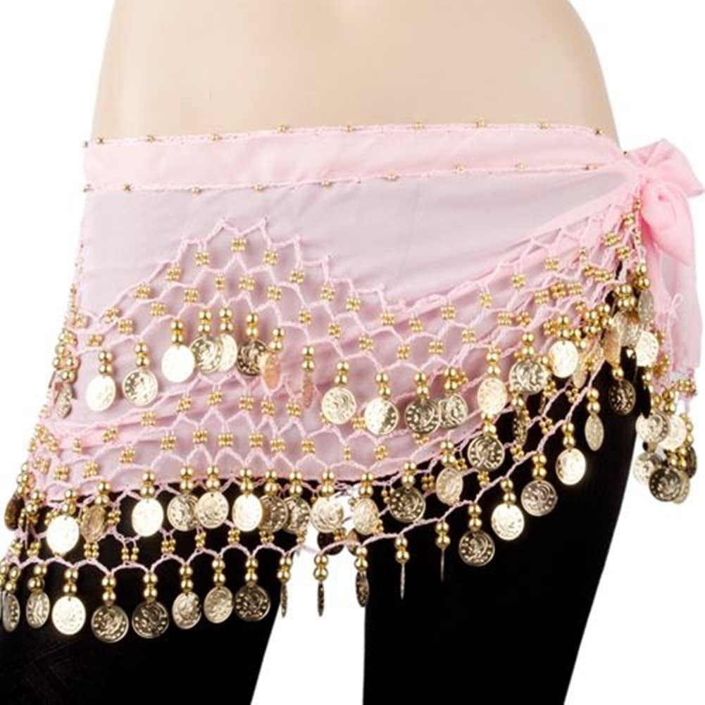 Bellylady Gold Coins Belly Dance Hip Scarf, Wholesale Dance Belt & Gypsy Bracelet Apparel & Accessories > Clothing Accessories > Scarves & Shawls BellyLady   