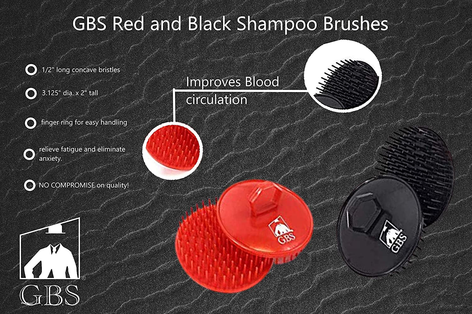 Hair Brush Massager Shampoo Hair Scalp Soft Dandruff Cleaning Shower Massager 4 Pack for Men Women Kids the Best Invigorating Head Scrubber! Health & Beauty > Personal Care > Hair Care G.B.S   