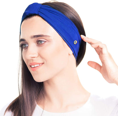 BLOM Original Headbands for Women Wear for Yoga, Fashion, Working Out, Travel or Running Multi Style Apparel & Accessories > Clothing Accessories > Headwear BLOM Bright Blue  