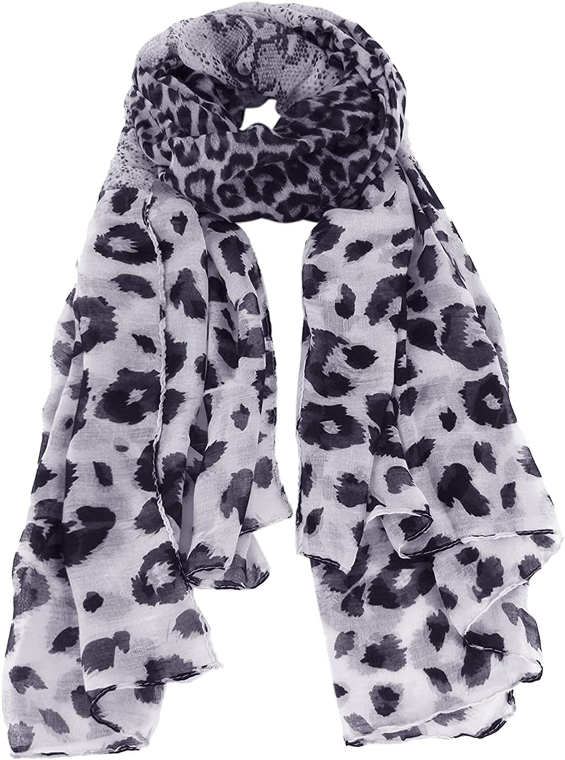 Van Caro Scarfs for Women Lightweight Floral Scarf Soft Long Fashion Scarves Sun-Proof Wrap Shawl Apparel & Accessories > Clothing Accessories > Scarves & Shawls Lobagve 6544 Black  