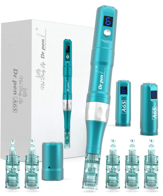 Dr. Pen Ultima A6S Professional Microneedling Pen - Wireless Derma Auto Pen - Best Skin Care Tool Kit for Face and Body - 6Pcs 16-Pin Cartridges Health & Beauty > Personal Care > Cosmetics > Cosmetic Tools > Skin Care Tools New Body Life 6pcs 16-pin Cartridges  