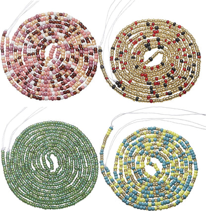 Taouzi Waist Beads for Women Colorful Beaded Body Chain Elastic String Waist Chain Beach Bikini Belly Chains Summer Jewelry for Women Girls Apparel & Accessories > Jewelry > Body Jewelry Taouzi NewColor01  