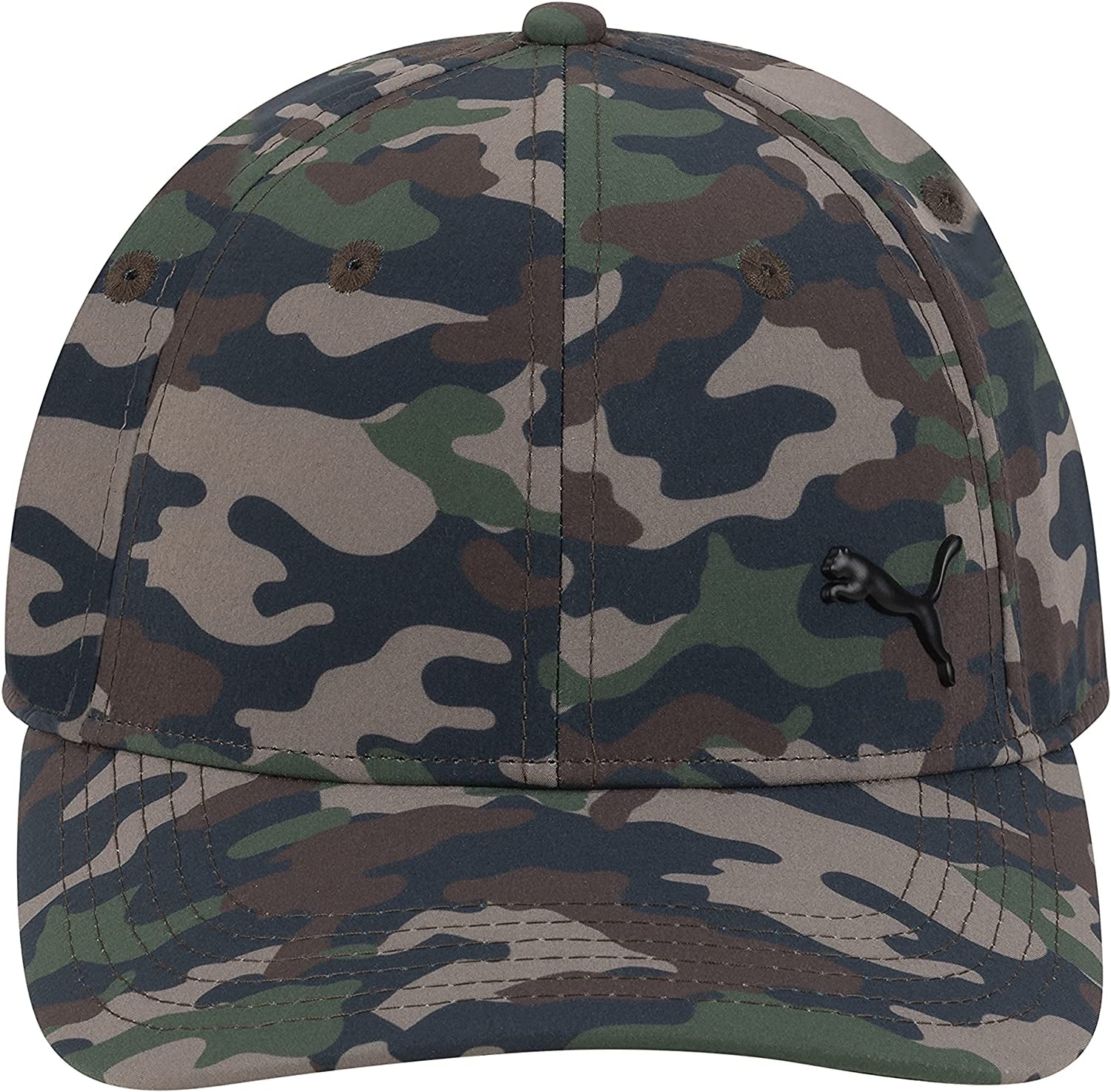 PUMA Stretch Fit Cap Apparel & Accessories > Clothing Accessories > Hats PUMA Green/Brown Small-Medium 