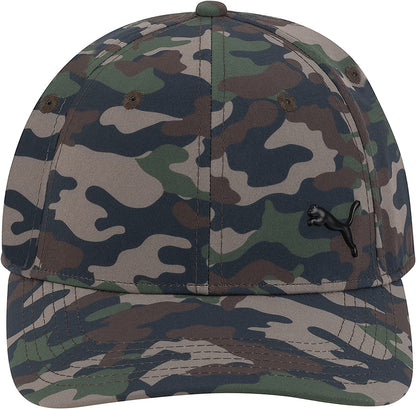 PUMA Stretch Fit Cap Apparel & Accessories > Clothing Accessories > Hats PUMA Green/Brown Small-Medium 
