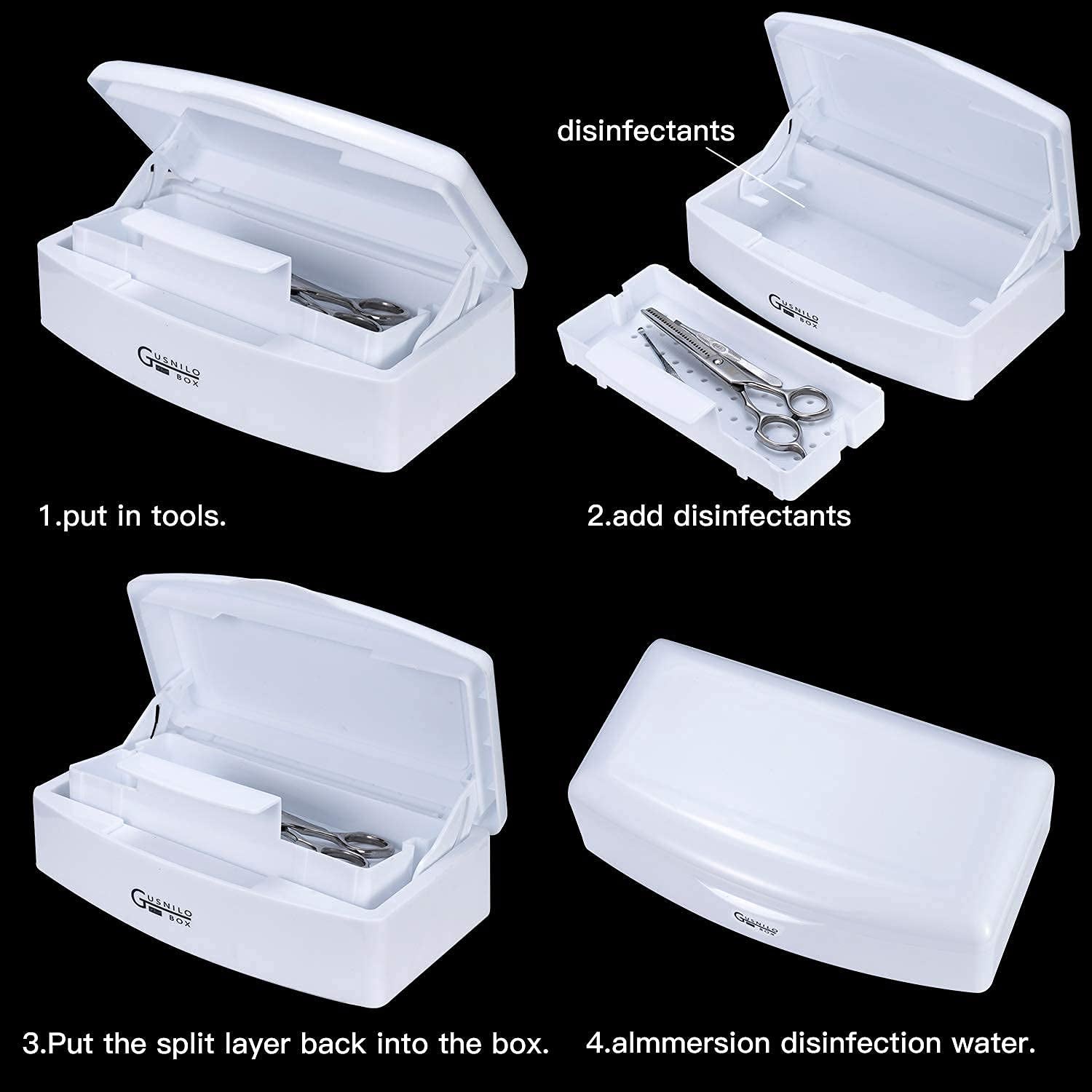 Gusnilo Nail Art Tools, Plastic Storage Box for Nail Tools,Manicure Tool, Tweezers, Hair Salon, Spa and Trimmer Manicure Equipment (1 Piece, White) Health & Beauty > Personal Care > Cosmetics > Cosmetic Tools > Nail Tools Gusnilo   