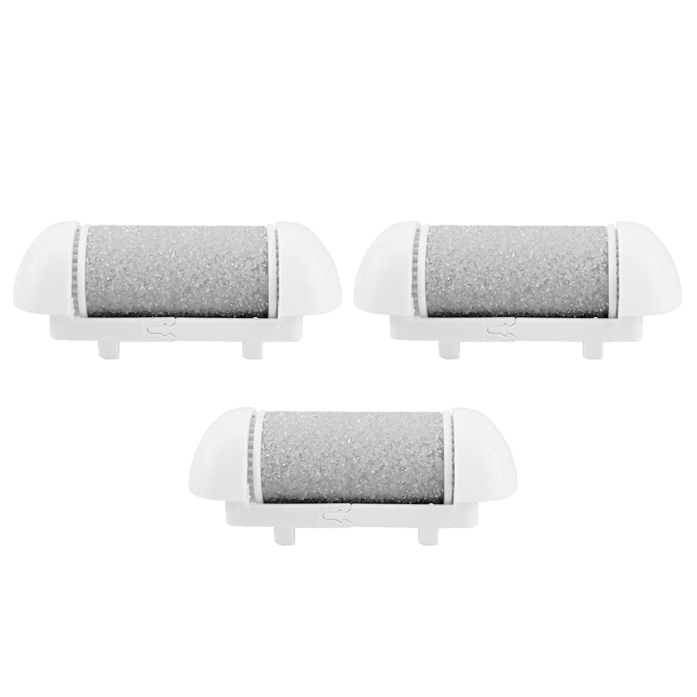 Electric Callus Remover Refill,Elmchee Perfect Refill 3 Same Rough Replacement Rollers Professional Feet Care Grinding Heads Pack of 3 (Grey) Health & Beauty > Personal Care > Foot Care Elmchee   