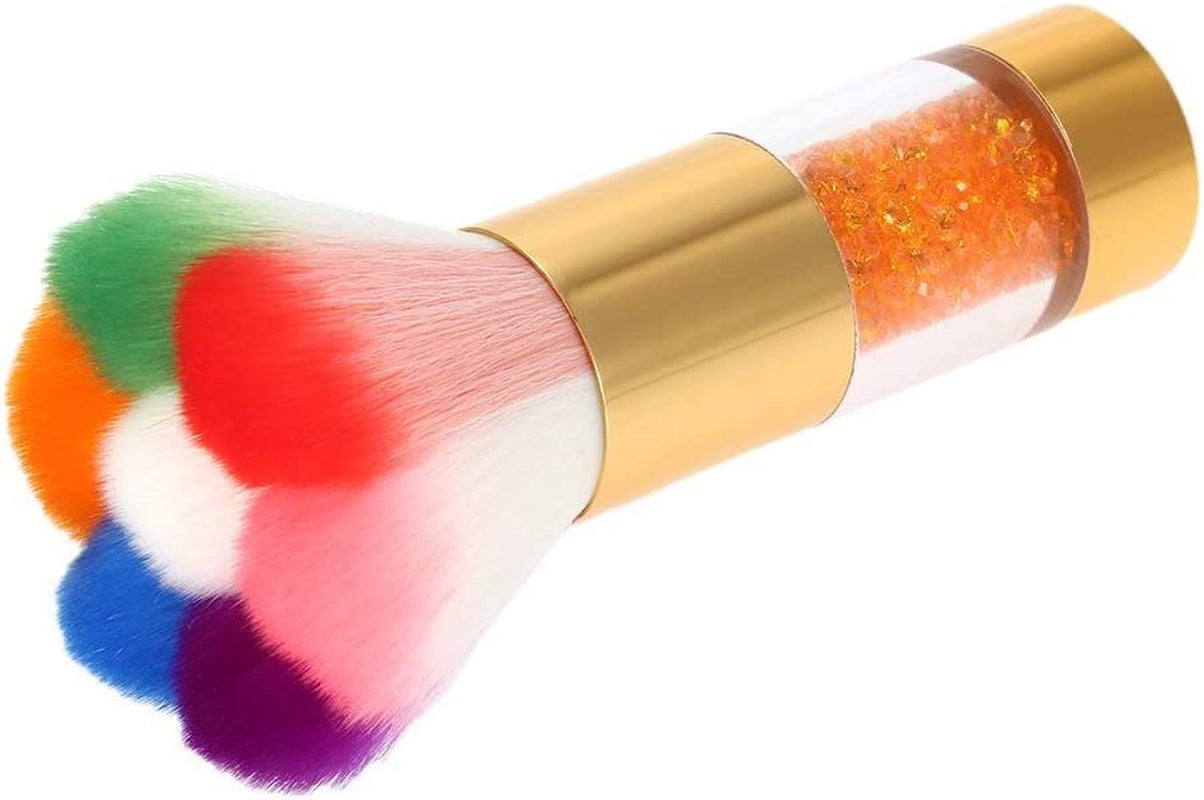 Nail Art Dust Remover Brush Anself Nail Cleaner for Acrylic Gel UV Nail Powder Brush Rhinestones Makeup Foundation Brush Tool - Gold Health & Beauty > Personal Care > Cosmetics > Cosmetic Tools > Nail Tools bouti1583   