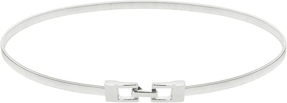 GRACE KARIN Women Skinny Metal Cinch Belt Gold Waistband Elastic Waist Belt CL633 Apparel & Accessories > Clothing Accessories > Belts GRACE KARIN Silver-square32 Large 