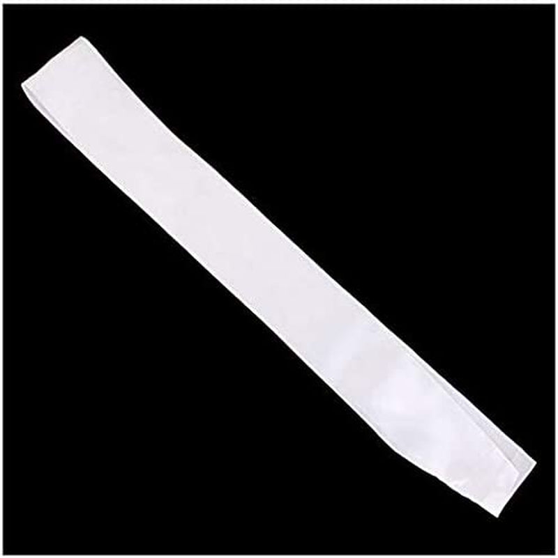 Teemico 24 Pack Blank Satin Sash Plain Sash for Wedding Party Decoration and DIY Accessory （White, 10Cm by 78Cm） Apparel & Accessories > Clothing Accessories > Sashes Teemico   