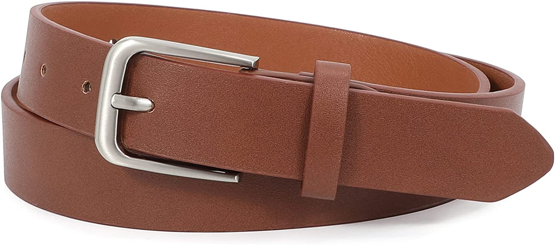 Women Casual Leather Belt for Jeans Pants, Fashion Ladies Girls Waist Dress Belt Apparel & Accessories > Clothing Accessories > Belts WHIPPY 2-coffee S: Fit Waist Size 25-31 Inches 