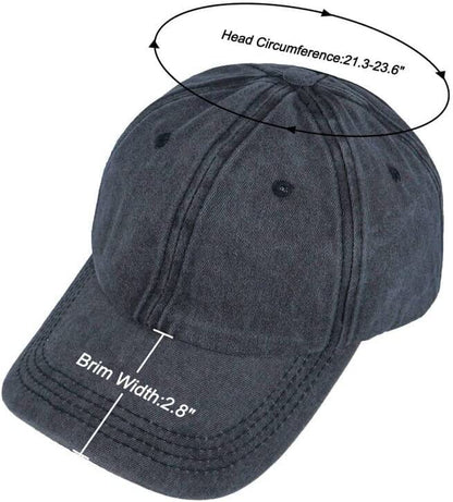 Eohak Ponytail Baseball Hat Distressed Retro Washed Womens Twill Apparel & Accessories > Clothing Accessories > Hats Eohak   