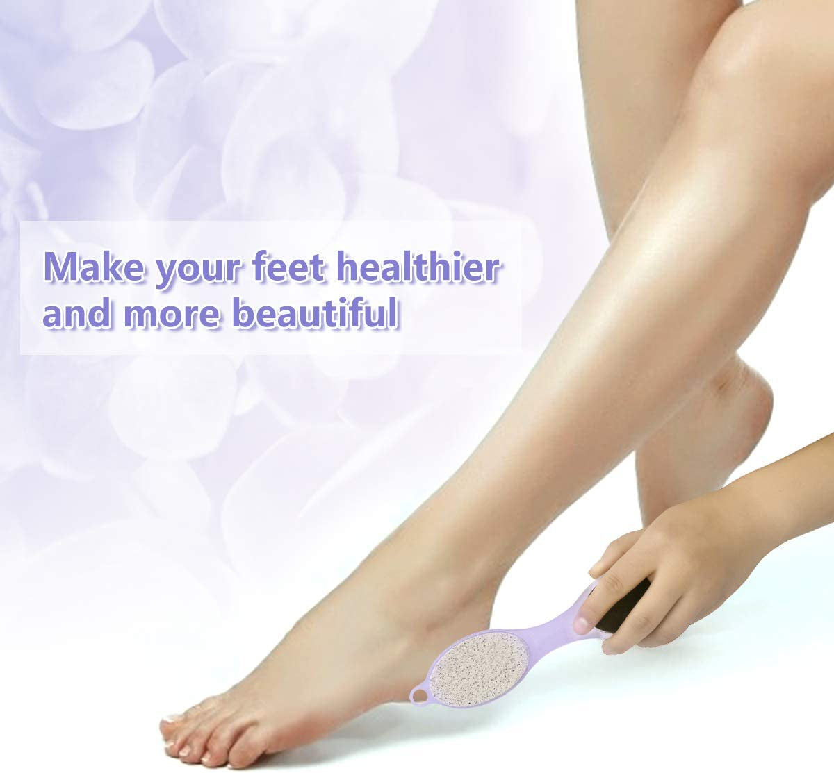 Fangze Pumice Stone Brush for Feet, 2 Pack Foot Brush Scrubber 4 in 1 Pedicure Paddle Kit for Foot Care ( Lilac and Blue) Health & Beauty > Personal Care > Foot Care Fangze   