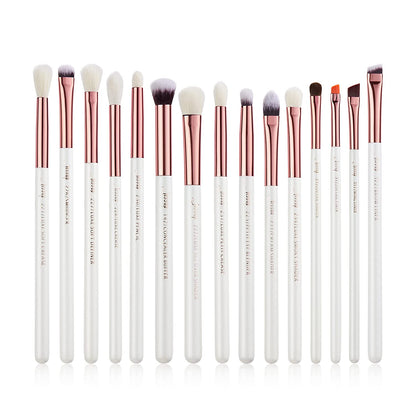 Jessup 15Pcs Professional Makeup Brushes Set Make up Brush Tools Kit Eye Liner Shader Wood Handle Natural-Synthetic Hair Brushes Pearl Black/Rose Gold T157 Health & Beauty > Personal Care > Cosmetics > Cosmetic Tools > Makeup Tools Jessup Pearl White/Rose Gold  