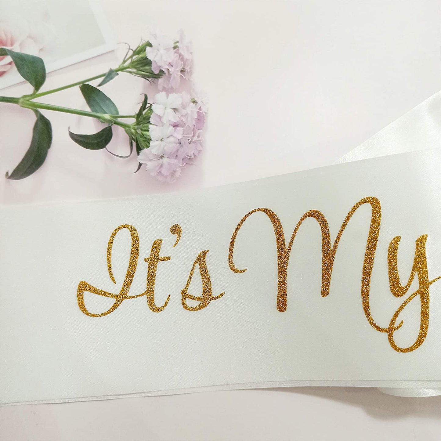 Birthday Sash,It'S My Fucking Birthday White and Gold Glitter Sash for Women Men,16Th 18Th 21St 22Nd 30Th 40Th 50Th 60Th 70Th 80Th 90Th Party Supplies Favors Decorations Gag Gift for Her or Him Apparel & Accessories > Clothing Accessories > Sashes Magunsson's Garden   