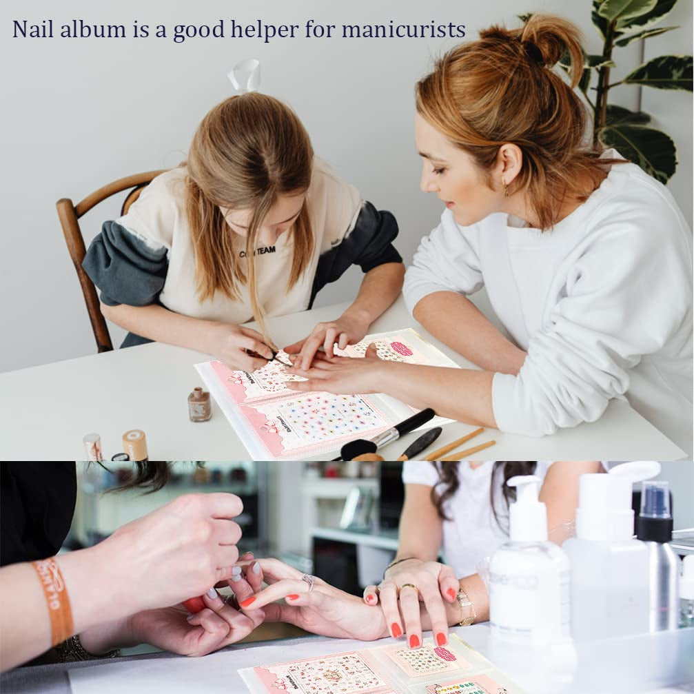 Nail Art Sticker Decals Holder Storage Organizer Display Book Collecting Album, 80 Slots Empty Storage Holder, Easy Photo Album Manicure Nail Art Tools Health & Beauty > Personal Care > Cosmetics > Cosmetic Tools > Nail Tools ASVNRES   