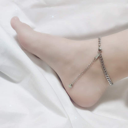 Stainless Steel Ankle Bracelets, Adjustable Chain Anklets Feet Jewelry with Gift Card & Box for Women, Men, Couple Anklet for Daily, Party, Beach, Wedding Apparel & Accessories > Jewelry > Anklets HX SHARE   