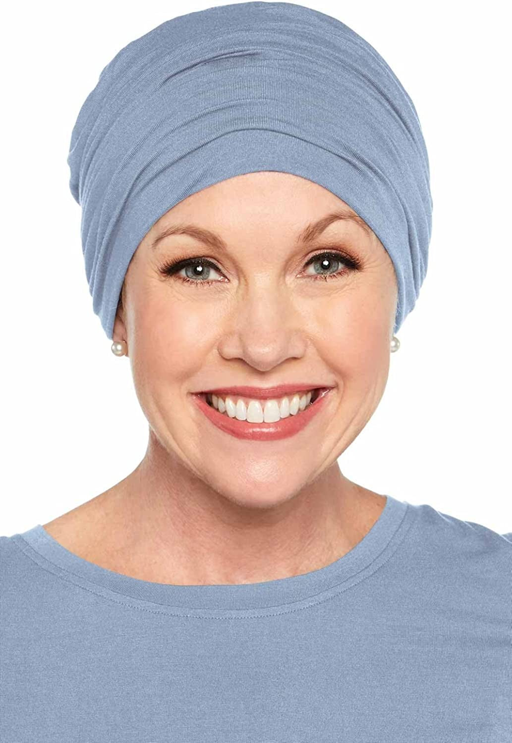 Cardani Sophisticate Turban Silky Soft Viscose from Bamboo Hat Apparel & Accessories > Clothing Accessories > Headwear Cardani Luxury Bamboo - Denim One Size 
