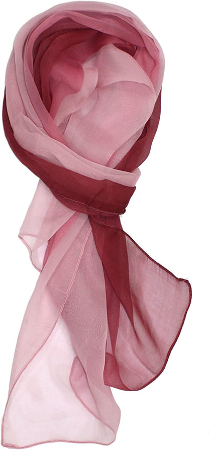 Ted & Jack - Silk Ombre Lightweight Accent Scarf Apparel & Accessories > Clothing Accessories > Scarves & Shawls Ted and Jack Roses  
