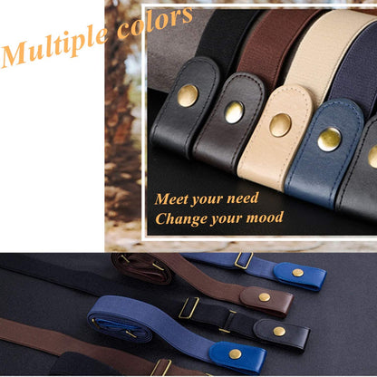 No Buckle Stretch Belt for Women Men Buckle-Free Adjustable Belt for Jeans Apparel & Accessories > Clothing Accessories > Belts LEACOOLKEY   