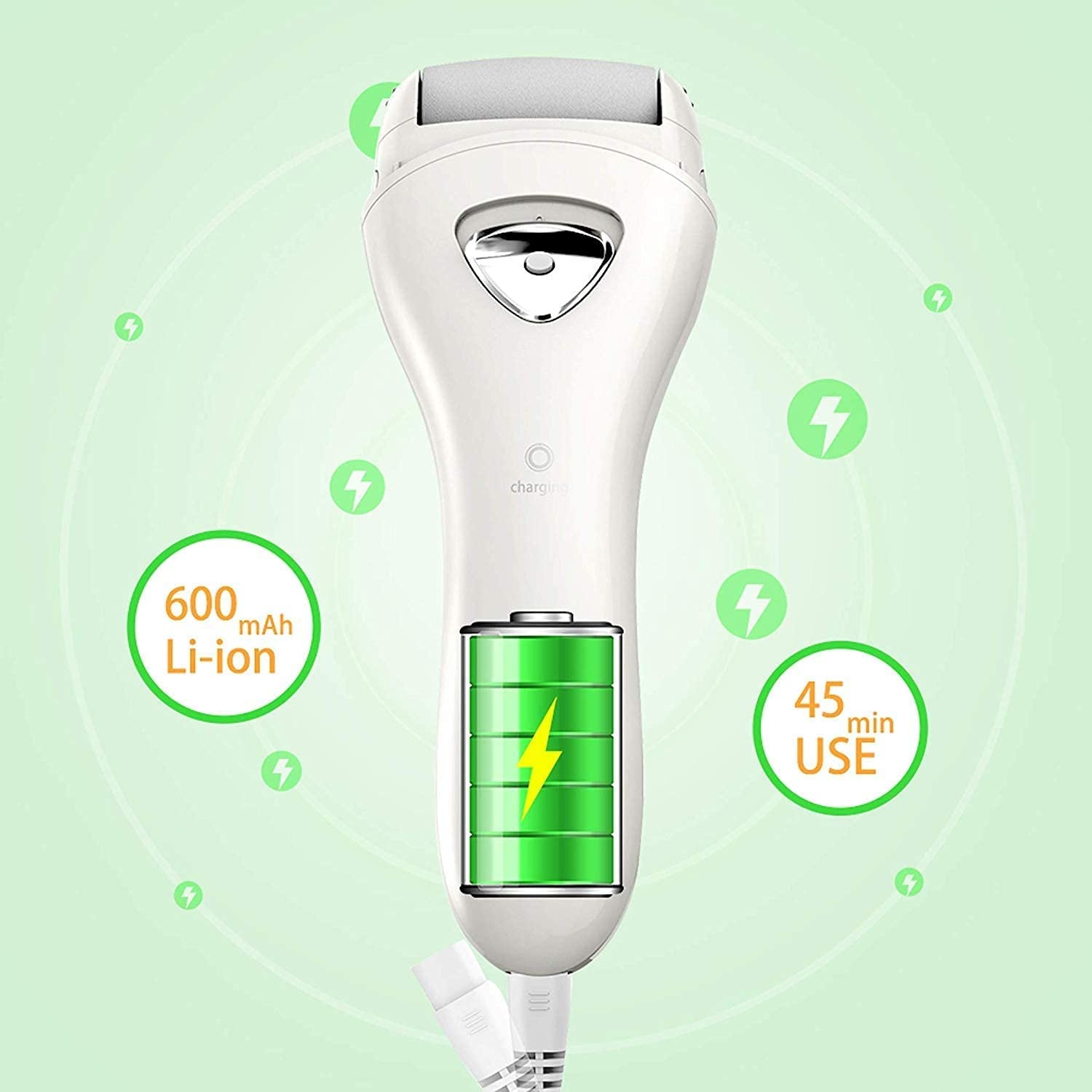 Electric Feet Callus Removers Rechargeable, Portable Electronic Foot File Pedicure Tools, Electric Callus Remover Kit, Professional Pedi Feet Care for Dead, Hard Cracked Dry Skin Ideal Gift Health & Beauty > Personal Care > Foot Care PRITECH   