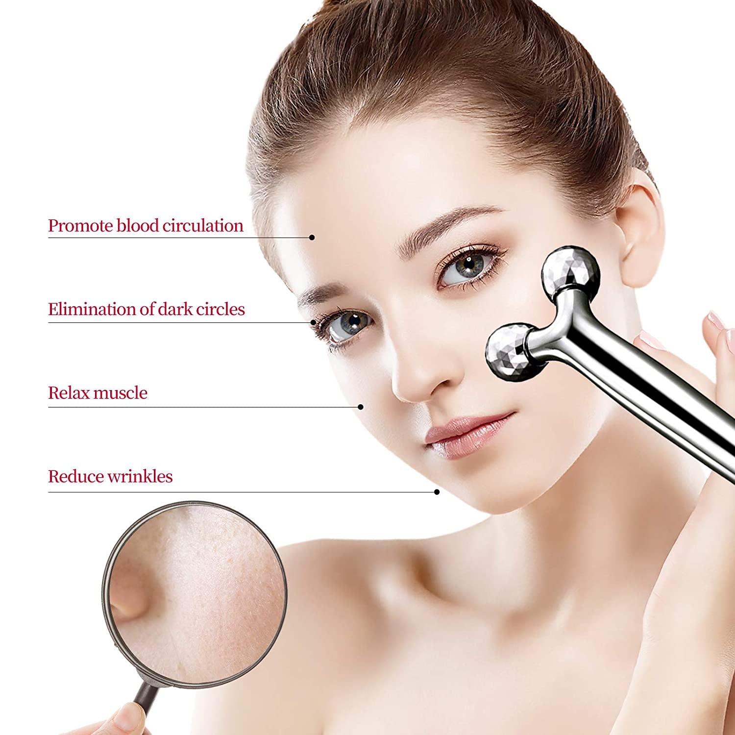 Face Roller Facial Roller Face Massager for Face Lift - Facial & Body Beauty Roller Skin Care Tool for Face, Eyes, Neck, Body Health & Beauty > Personal Care > Cosmetics > Cosmetic Tools > Skin Care Tools Sinikoro   
