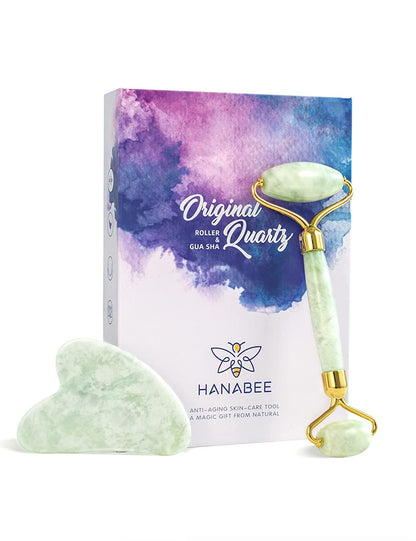 Gua Sha Jade Roller,Rose Quartz Face Roller Skin Care Tools,Beauty Facial Massager,Eye Roller for Puffy Eyes,Self Care Gifts for Women,Hanabee Skincare Sets & Kits (Moonstone) Health & Beauty > Personal Care > Cosmetics > Cosmetic Tools > Skin Care Tools HANABEE Light Green  