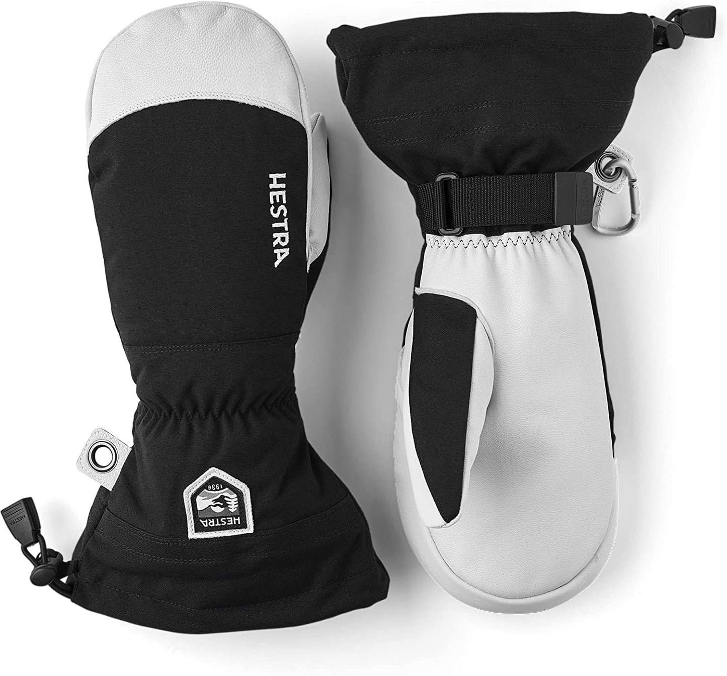 Hestra Army Leather Heli Ski Glove - Classic Snow Mitten for Skiing, Snowboarding and Mountaineering Apparel & Accessories > Clothing Accessories > Gloves & Mittens Hestra Black 7 