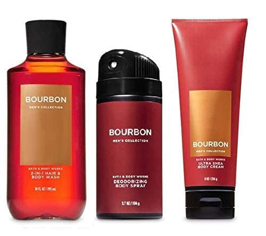 Bath & Body Works Gist Set Bourbon for Men - Body Wash- Body Cream - Body Spray Health & Beauty > Personal Care > Cosmetics > Bath & Body Bath & Body Works   