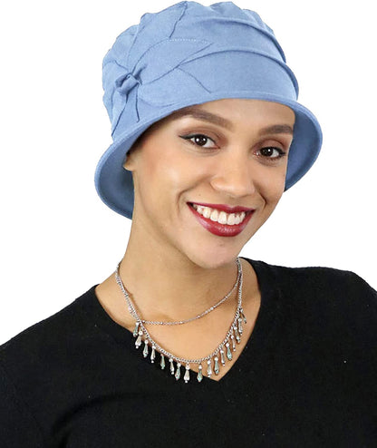 Hats Scarves & More Womens Hat Chemo Headwear Cancer Hat 50+ UPF Sun Protection Summer Seattle Chic Apparel & Accessories > Clothing Accessories > Headwear Hats Scarves & More Chambray  