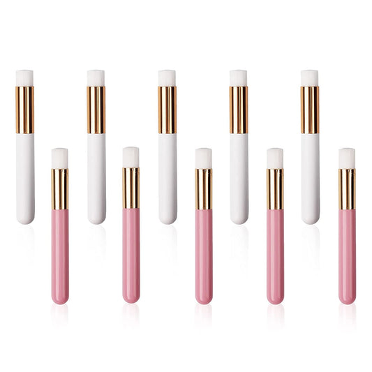 Lash Shampoo Brushes, 10 Pieces Eyelash Extension Cleansing Brush Peel off Blackhead Remover Tool Facial Cleansing Brushes Nose Pore Deep Cleaning Brush Cosmetic Lash Cleanser Brush (White,Pink) Health & Beauty > Personal Care > Cosmetics > Cosmetic Tools > Makeup Tools LOPURO White,pink  