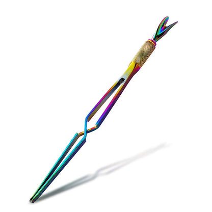 SILPECWEE 1 Pcs Colorful Stainless Steel Nail Art Pincher Cuticle Pusher False Nail Shaping Tweezers Multi-Function Manicure Tools Health & Beauty > Personal Care > Cosmetics > Cosmetic Tools > Nail Tools SILPECWEE   