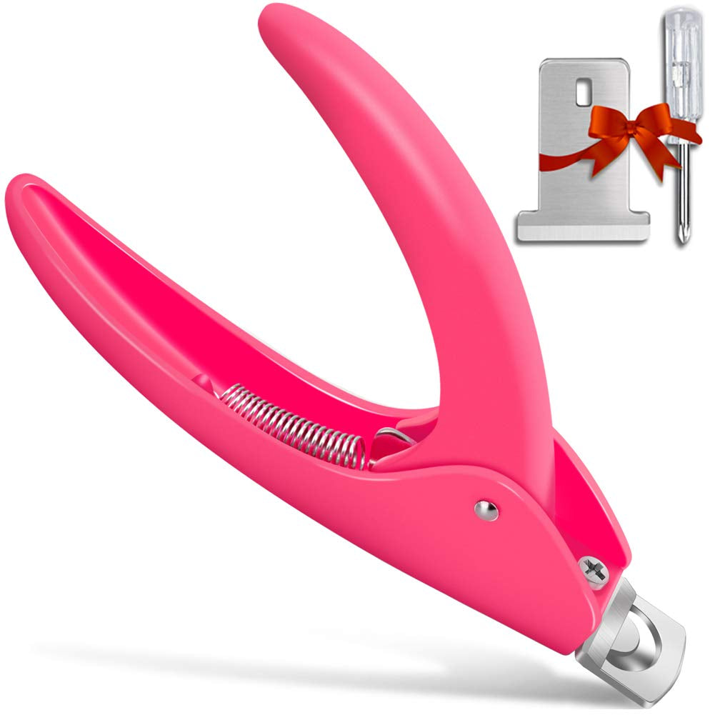 Nail Tip Clipper Edge Cutter Adjustable Stainless Steel False Artificial Acrylic Fake Trimmer Manicure Pedicure Sharp Rustproof Blade Clip Tool for Salon Home Art,Beauty Design DIY Use Rose Red Health & Beauty > Personal Care > Cosmetics > Cosmetic Tools > Nail Tools BELLEBOOST Acrylic Pink  