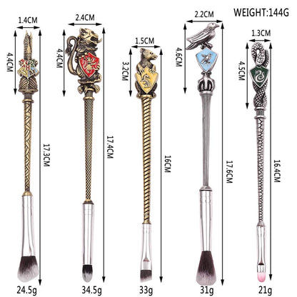 Potter Makeup Brush Set for Women with Gift Bag 5Pcs Metal Magic Eye Shadow Eyeliner Blending Pencil Lip Brush Beauty Tools (Bronze01) Health & Beauty > Personal Care > Cosmetics > Cosmetic Tools > Makeup Tools PIOZIO   