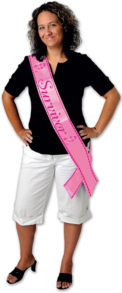 Beistle Survivor Satin Sash, 33 by 4-Inch, Pink/Cerise Apparel & Accessories > Clothing Accessories > Sashes Beistle   