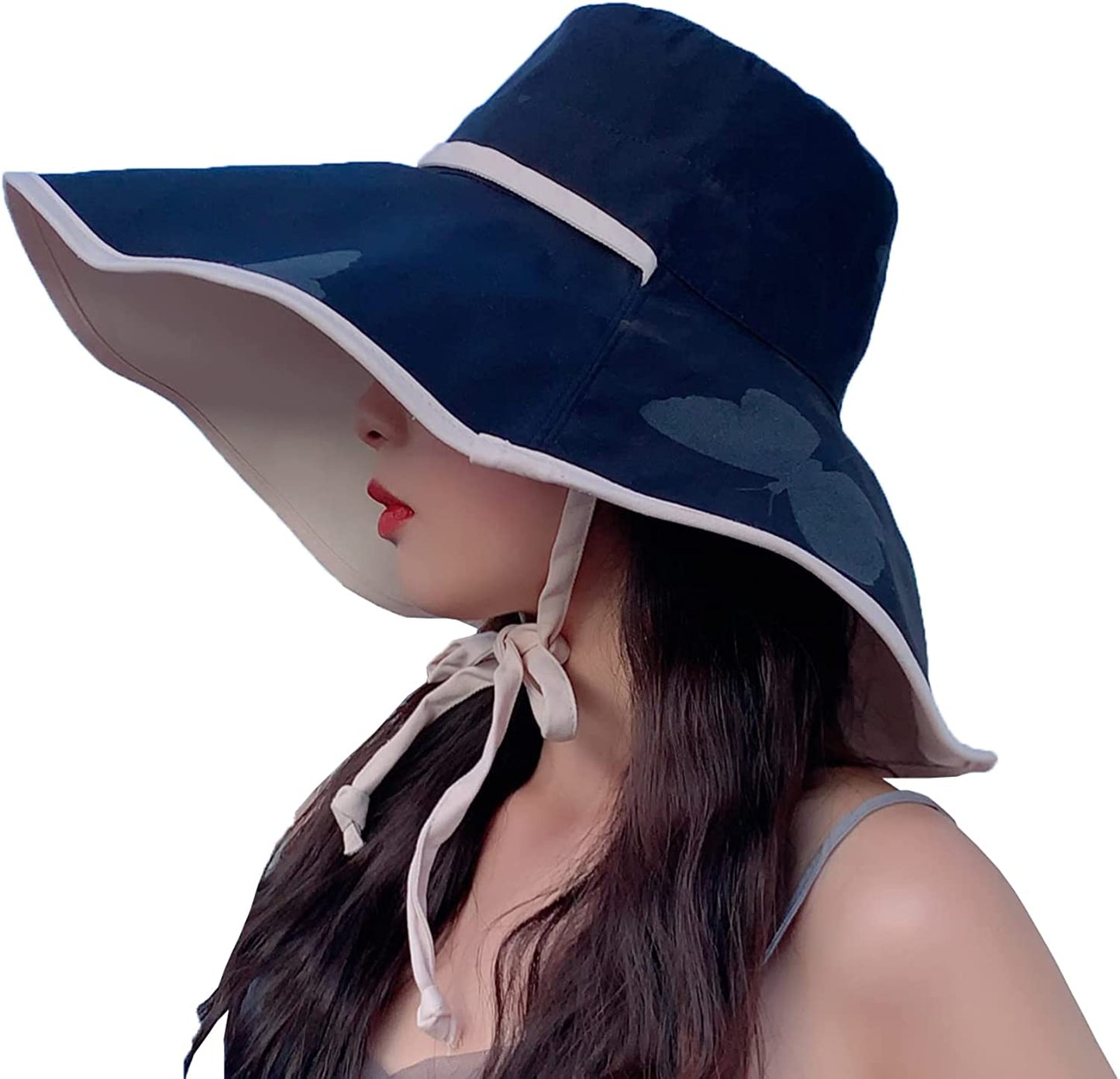 Farodor Women'S Packable Reversible Bucket Hat UV Sun Protection Wide Brim Summer Beach Cap Apparel & Accessories > Clothing Accessories > Hats FaroDor 5black  