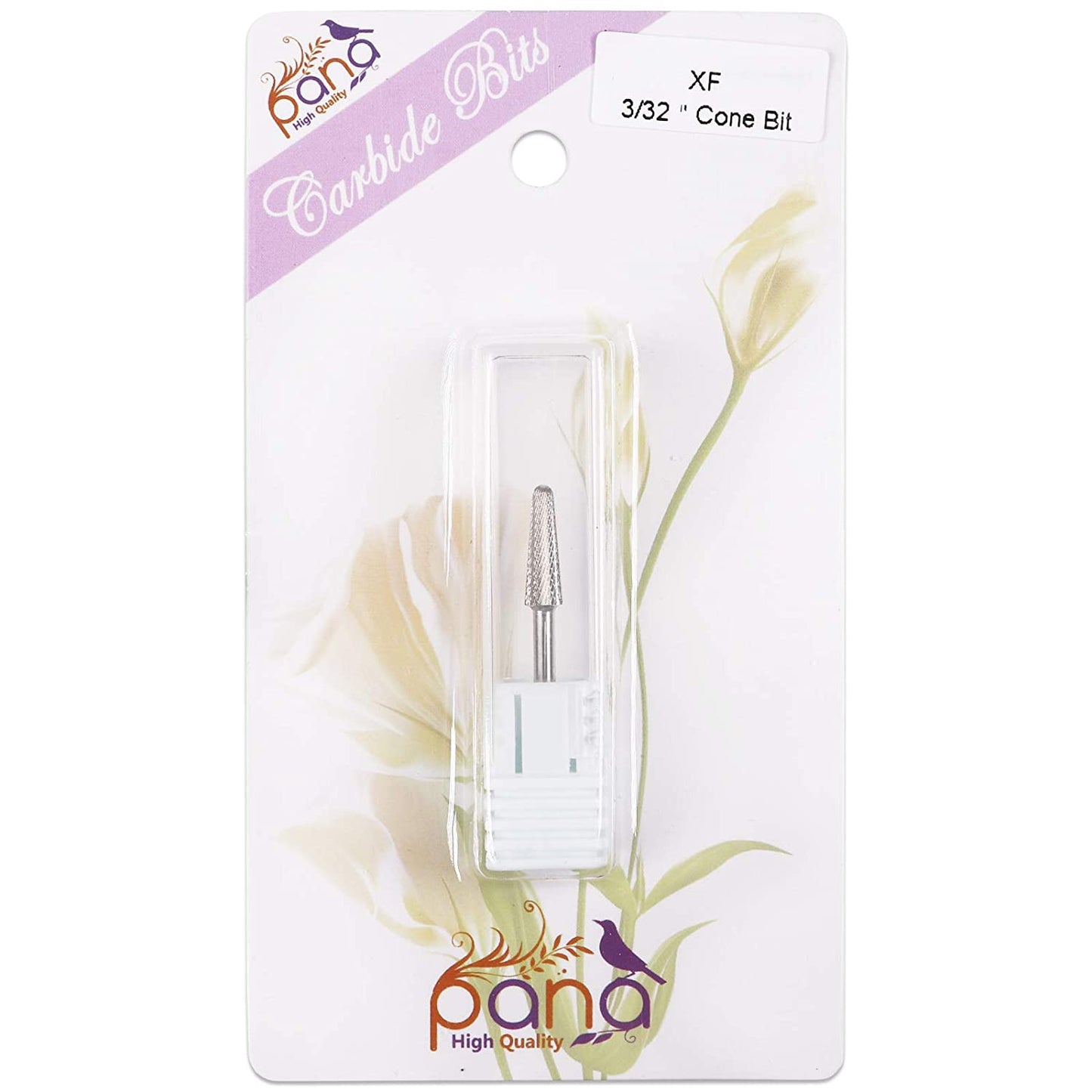 USA PANA Professional 3/32" Shank Size - Cone Shape Carbide Bit - Nail Drill Bit for Manicure Pedicure Tools Dremel Machine - Gold, Silver (Extra Fine, Silver) Health & Beauty > Personal Care > Cosmetics > Cosmetic Tools > Nail Tools PANA   