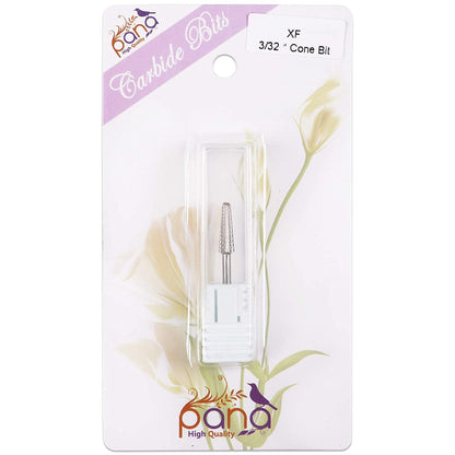 USA PANA Professional 3/32" Shank Size - Cone Shape Carbide Bit - Nail Drill Bit for Manicure Pedicure Tools Dremel Machine - Gold, Silver (Extra Fine, Silver) Health & Beauty > Personal Care > Cosmetics > Cosmetic Tools > Nail Tools PANA   