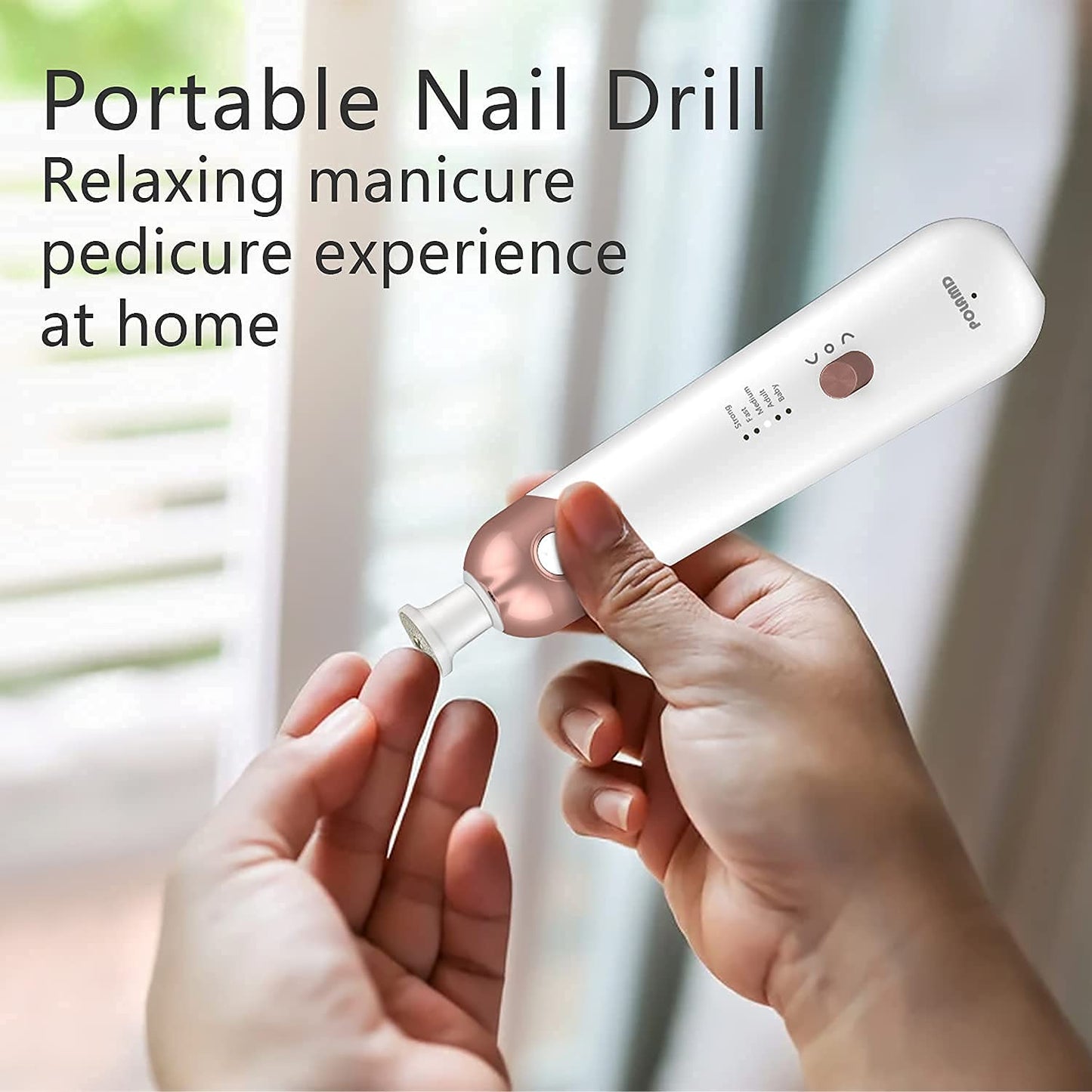 Professional Manicure Pedicure Kit, Electric Nail File Set, Cordless Electric Nail Drill Machine, 5 Speeds Hand Foot Care Tool for Nail Grind Trim Polish Health & Beauty > Personal Care > Foot Care POLAMD   